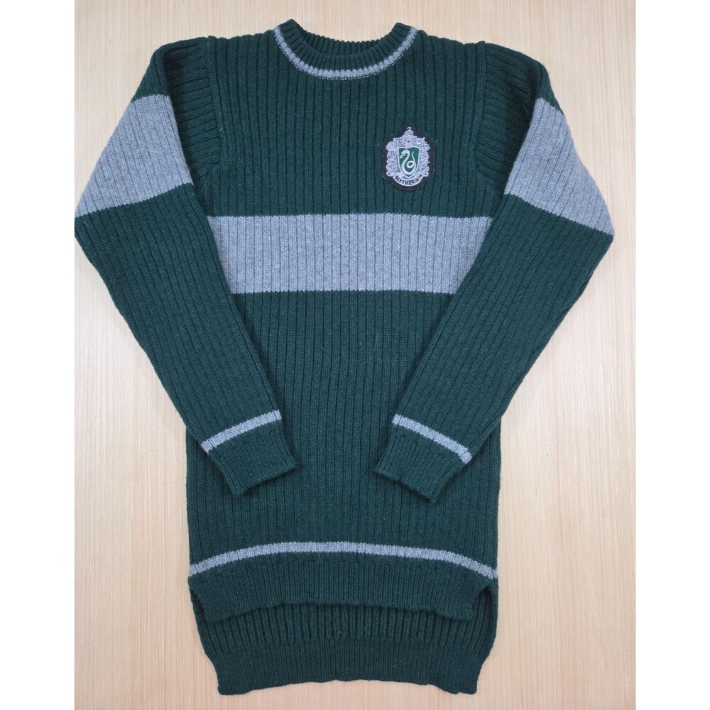 Wizarding World Of Harry Potter Slytherin Quidditch Lambswool Sweater Adult XS - Picture 2 of 6